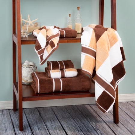 Hastings Home 6-PC Quick Dry Towel Set, Striped 309601HUQ